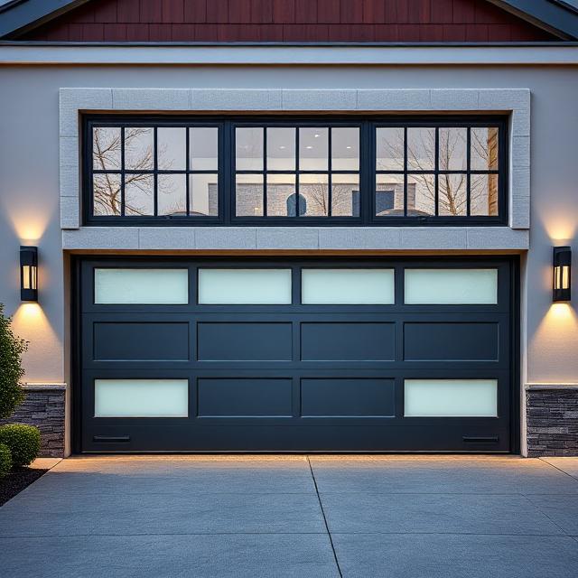 Modern Dark Panel Door